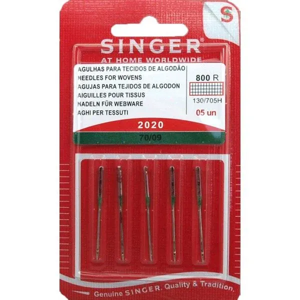 Blister 5 aiguilles pour tissus n°9/70