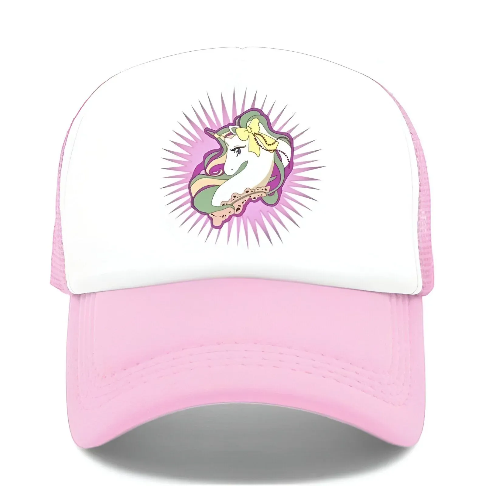 Casquette Licorne Kawaii Rose