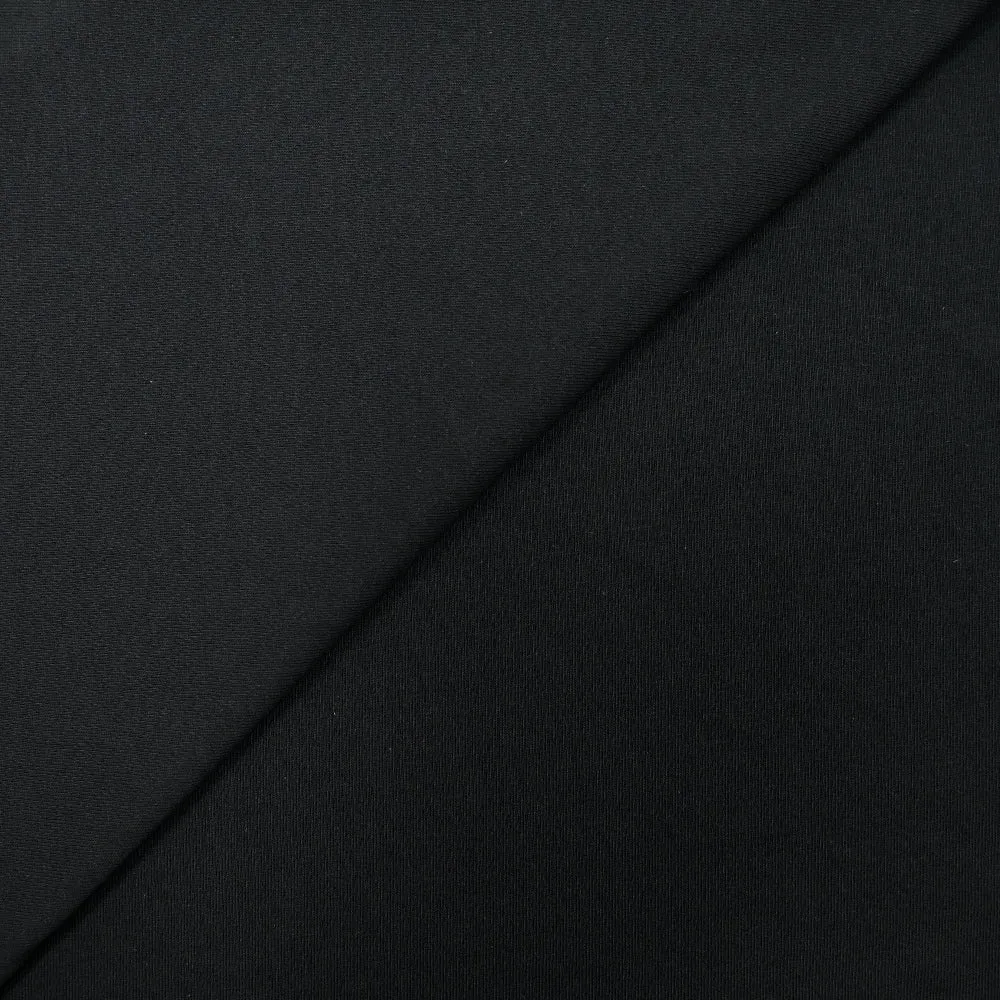 Jersey coton Mathias noir corbeau