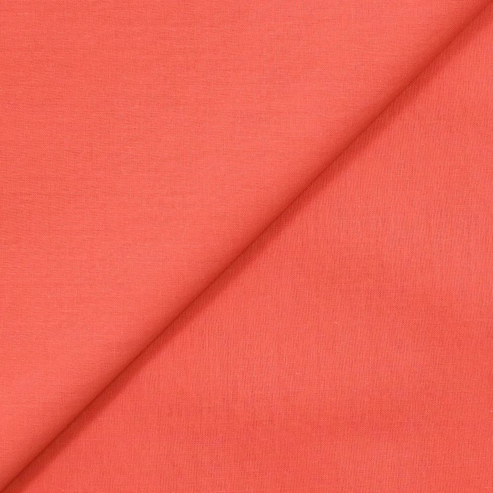 Voile de coton corail